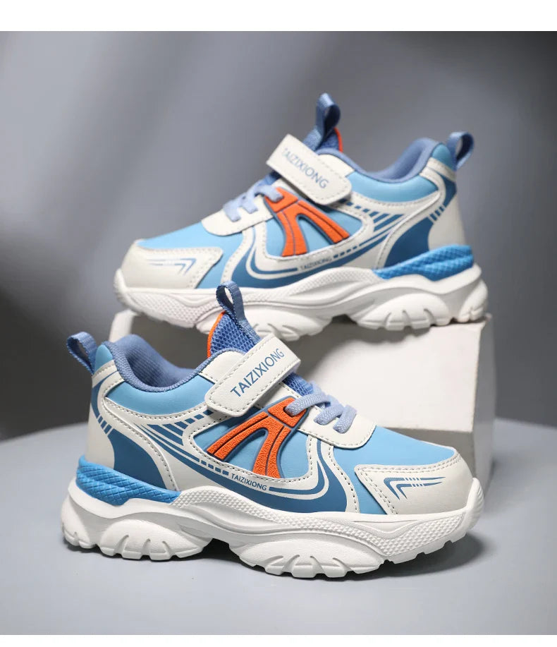 Kids Sneakers Casual Sports Shoes for Children 2025 New Design PU Leather Sneakers Boys Fashion Printed Running Shoes Trainers