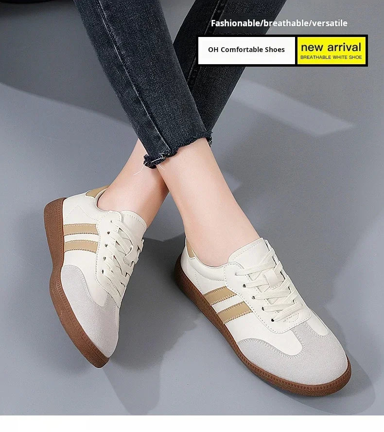 Women Sneakers Fashion Shoes Spring Trend Casual Flats Sneakers Female New Fashion Comfort White Vulcanized Platform Shoes 2024