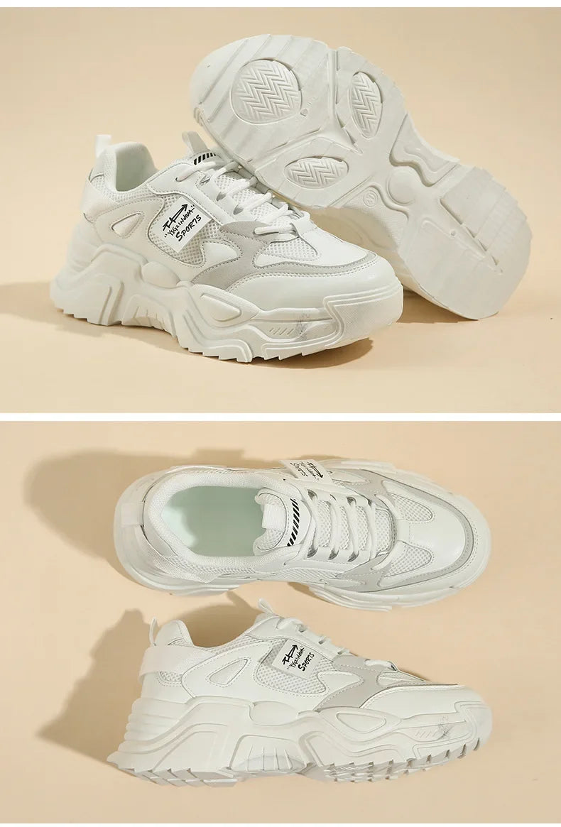 Womens Shoes  Fashion Trend Breathable Mesh Sneakers Women Comfortable Soft Bottom Casual Platform Shoes Zapatos Mujer