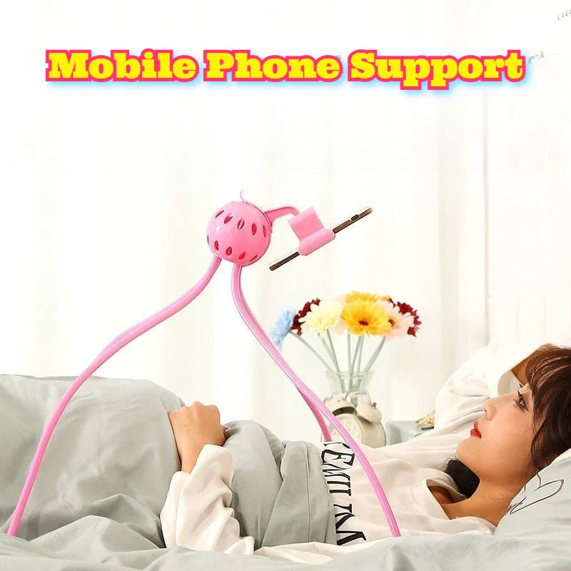 ‌Flexible Octopus Phone Holder Mount Adjustable Bed Desk Stand Hands Free Clip Live Streaming Video Watching TikTok Recording