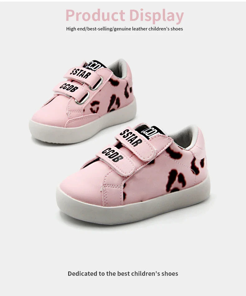 Girls Sneakers Spring Autumn Kids Fashion Brand Sport Running Chunky Trainers Baby Children Casual Glittler Star Shoes Soft Sole