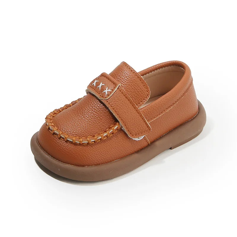 Little Boys Casual Loafers for  Fashion 2025 Spring Autumn Toddlers Kids Leather Shoes Slip-on Shoes Soft Flats New boys shoes