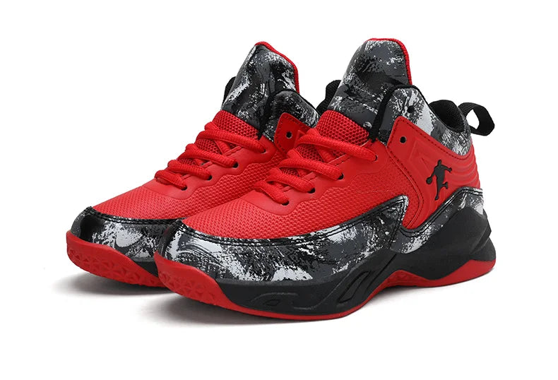 Children's Basketball Shoes for Boys Kids Sneakers Outdoor Non-slip Sports Running Child Girls Basket Trainer Shoes Walking Shoe