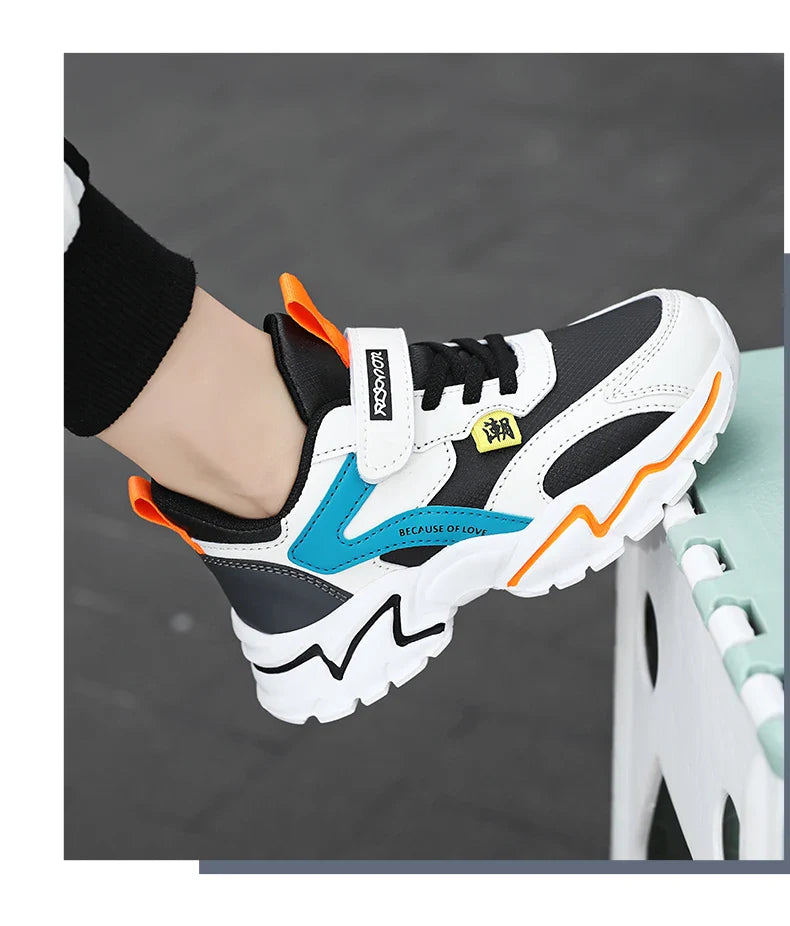 Fashion Children Sneakers Boys Shoes Leather Pu Kids Shoes School Casual 6 To 12 Years Sports Tennis Sneakers for Girls