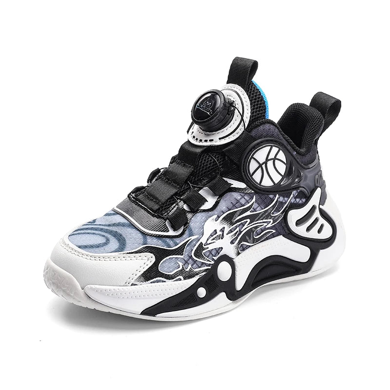 Kids Sneakers Fashion Basketball Shoes for Children Boys Breathable Mesh Sneakers Casual Sports Shoes 2025 New Design Trainers