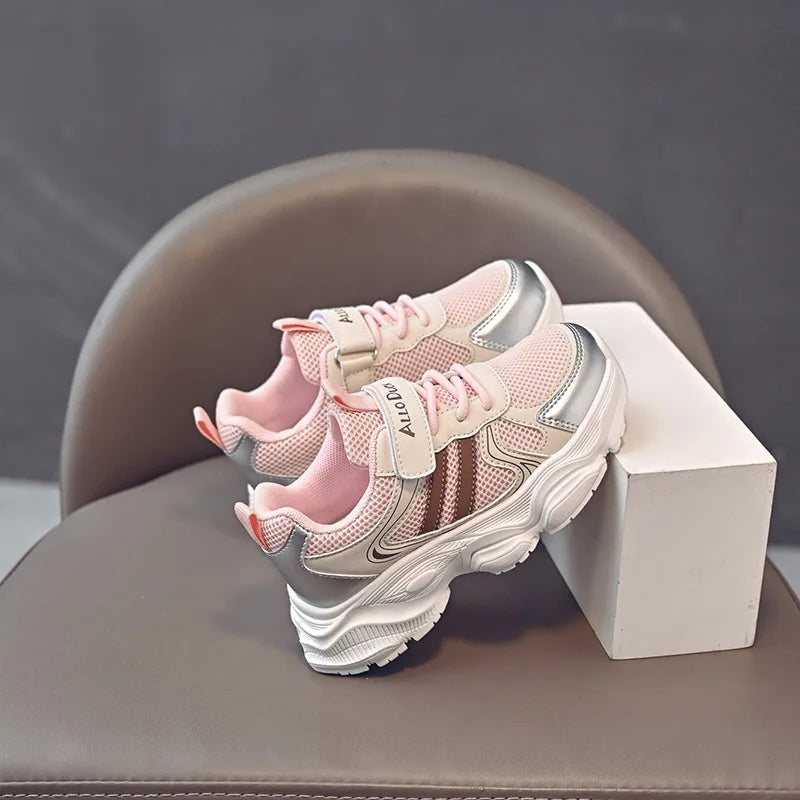 Spring Autumn New Boys Kids Sport Shoes Girl Baby Toddler Mesh Breathable Casual Running Shoes Soft Soled Children Sneakers