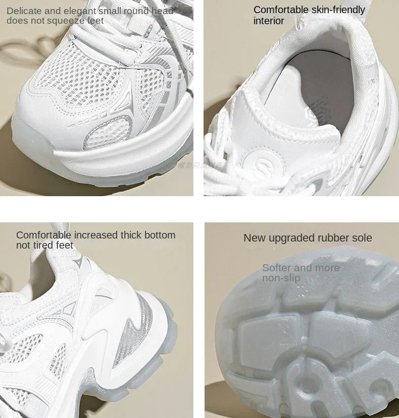 Athletic Woman Footwear 2025 New Sneakers Sports Designer Luxury Vulcanized Shoe Trends On Sale Mesh Breathable Shoes for Women