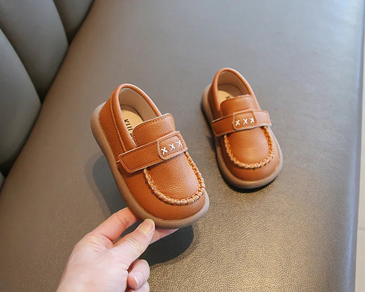 Little Boys Casual Loafers for  Fashion 2025 Spring Autumn Toddlers Kids Leather Shoes Slip-on Shoes Soft Flats New boys shoes