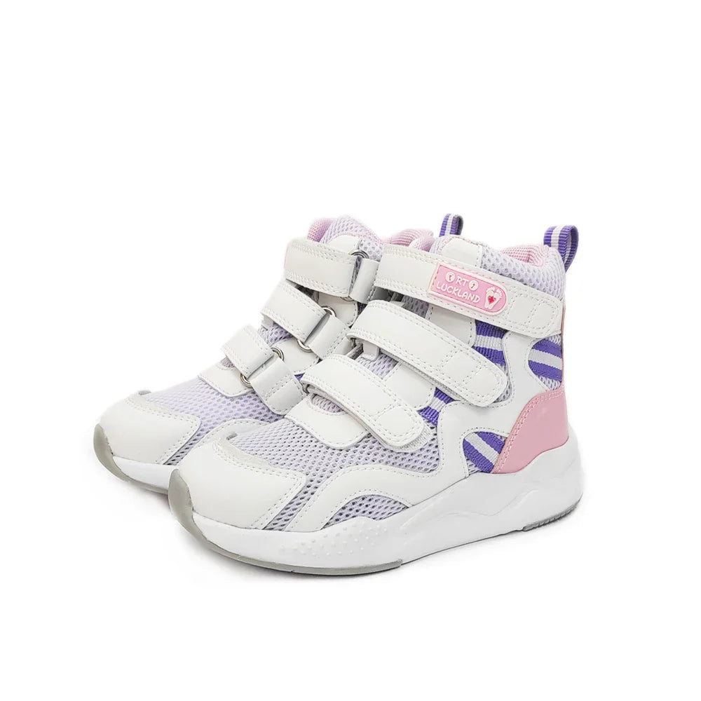 Boys Orthopedic Sneakers For Kid Leather Children School Training Shoes Sporty Running Boot With Arch Support Size24-36