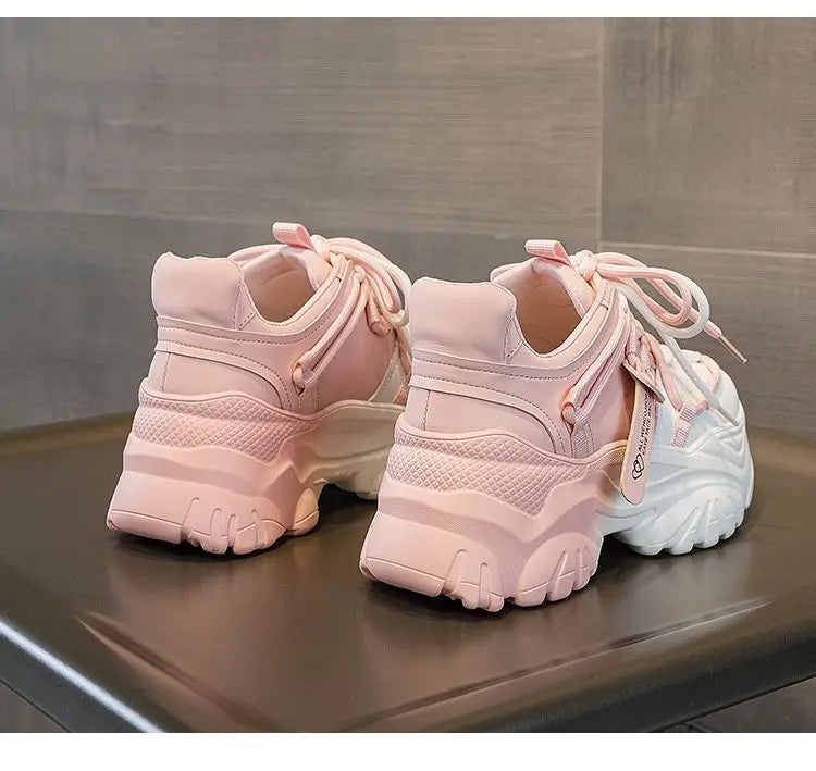 Women's Shoes Casual Shoes Spring Sneakers Platform Woman-shoes Tennis Female Fashion Thick Sole 2024 Roses Trainers Increased I