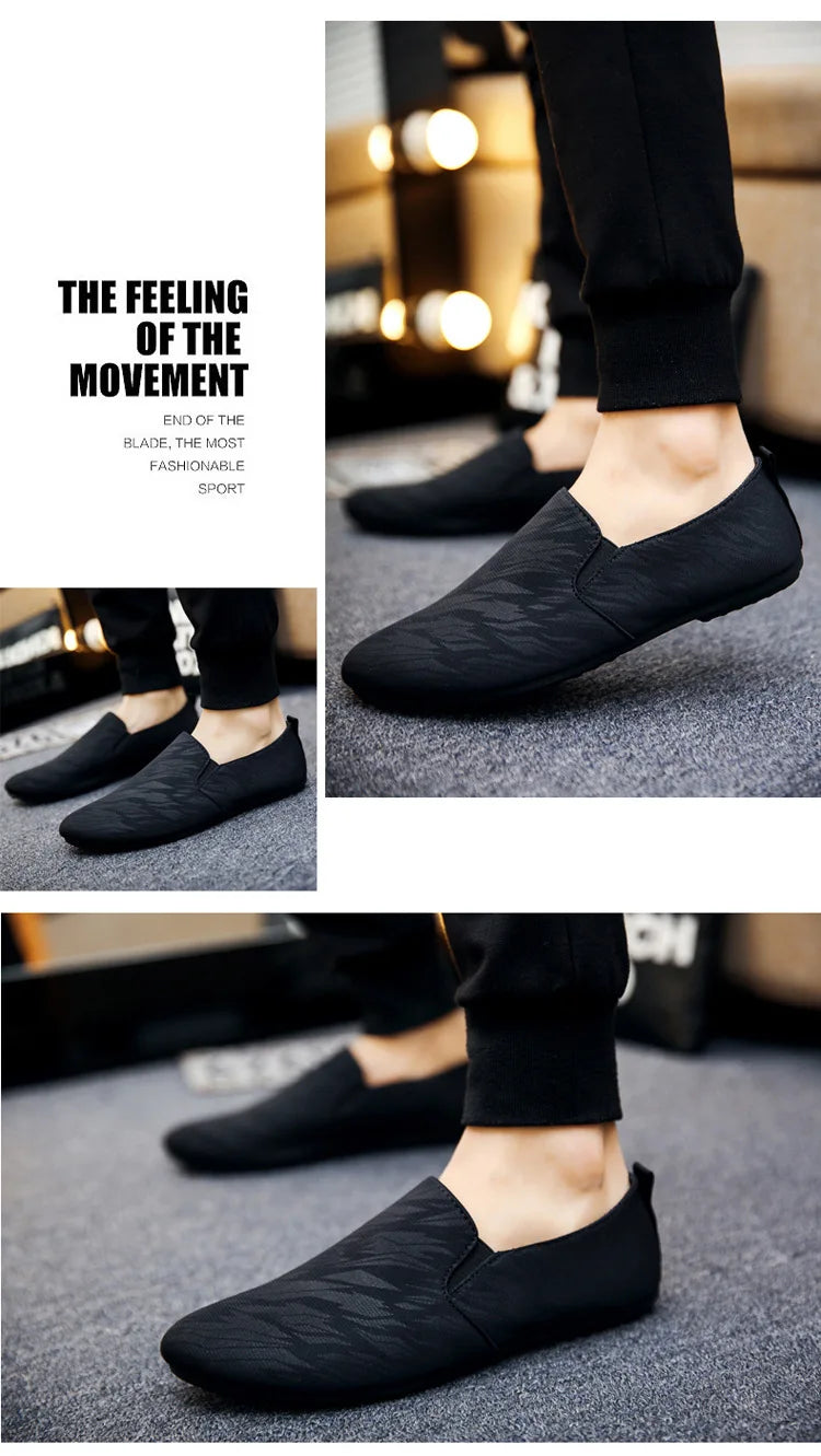 Shoes for Man New Men Fashionable Canvas Breathable Flat Bottomed Walking Shoes with Lightweight Sports Shoes Men's Sneakers (Available)