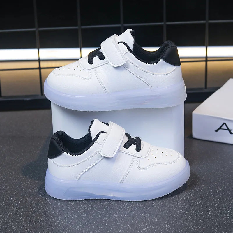 Zapatos Fashion Girls' Sneakers 2025 Spring New Kids Luminous Shoes Breath Boys Shoes Anti Slip Girls Casual Shoe Кроссовки