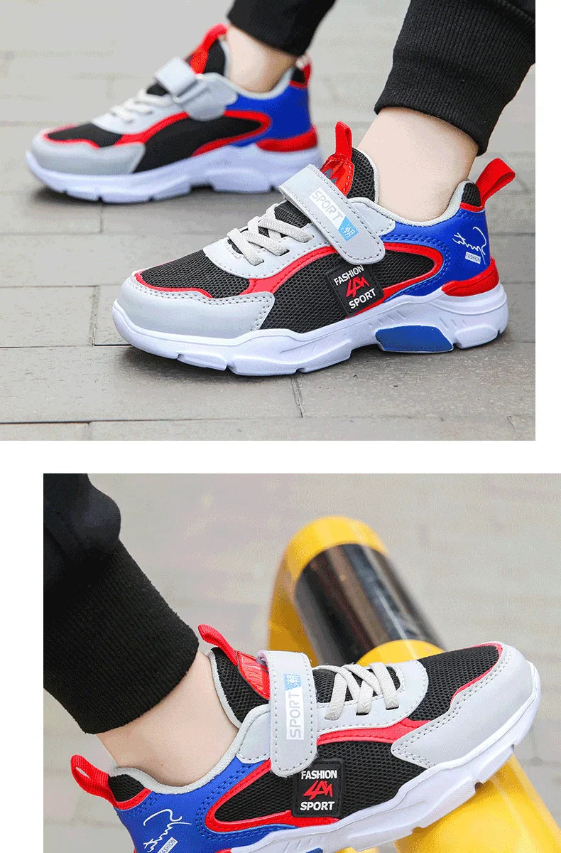 Kid Sneakers Sport Shoes for Boys Girls Fashion Children Breathable Mesh Comfort Casual Non-Slip Outdoor Running Shoes