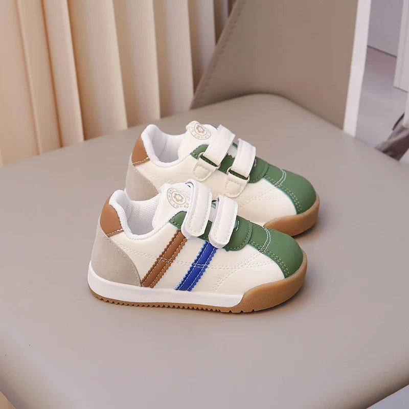 Boys Baby Shoes Four Seasons Models Soft Boys Girls Argyle Shoes 0-6 Years Old Green Children's Single Shoes Small Kids Sneakers