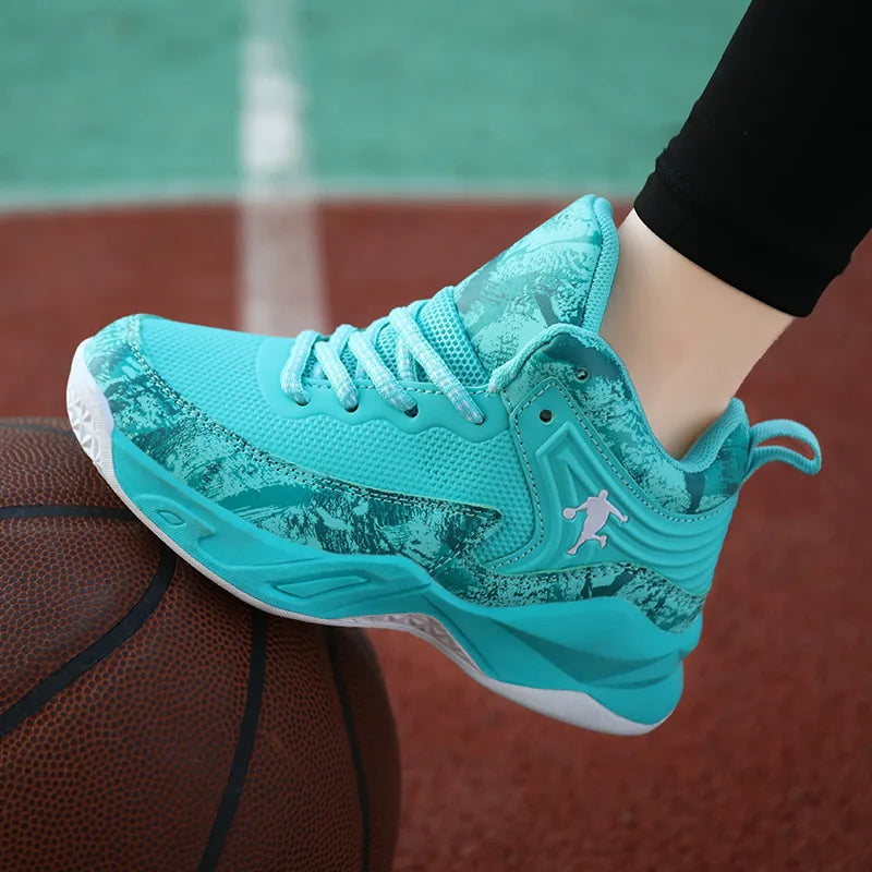 New Boys Brand Basketball Shoes for Kids Sneakers Thick Sole Non-slip Children Sports Shoes Child Boy Basket Trainer Shoes