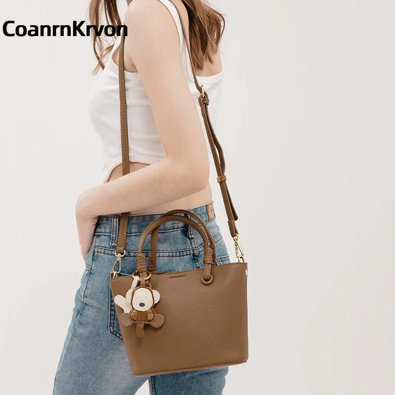 2024 New Bucket Bag for Women, Fashionable and Versatile, Handheld, Diagonal, High End, Single Shoulder, Small and Unique Design