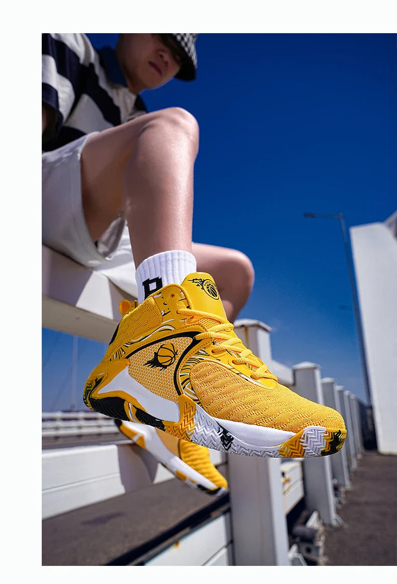 New Men's Basketball Shoes Cushion Anti Slip Sports Shoes Fitness Training Shoes Male Basketball Boots Tenis Sneakers Size 39-48