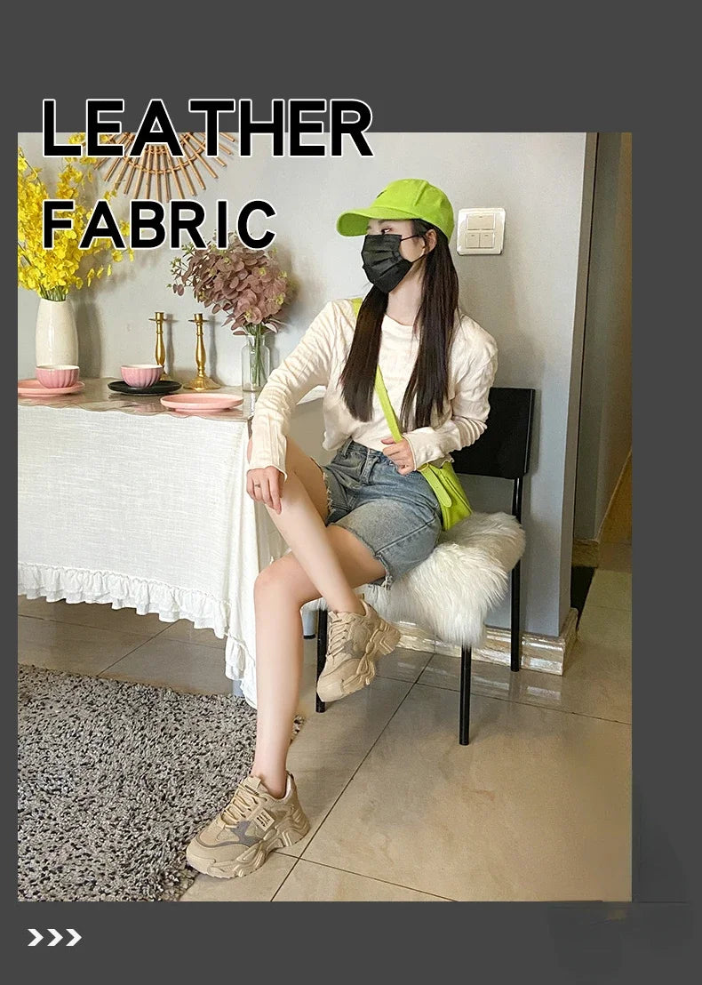 Womens Shoes  Fashion Trend Breathable Mesh Sneakers Women Comfortable Soft Bottom Casual Platform Shoes Zapatos Mujer