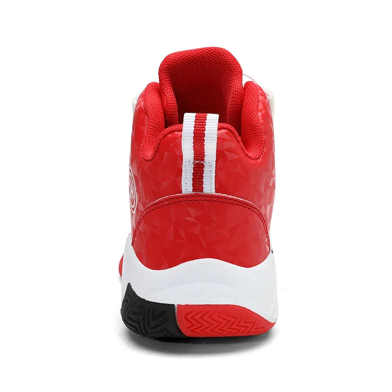 Kids Basketball Shoes Boys Rotary Buckle Sneakers Non-slip Child Trainer Basket Shoes Outdoor Children Sport Running Footwear