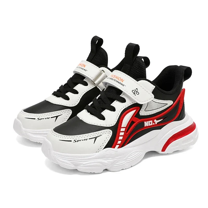 Boys' Kids Fashion Sneakers Lightweight Sports Running Shoes for Children Non-Slip Comfortable Outdoor Athletic Tennis Shoes