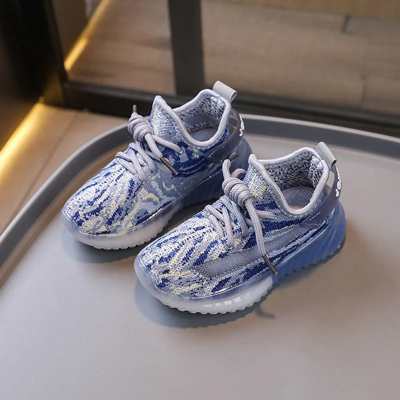 Breathable Baby Boys & Girls Shoes Fashion Sports Casual Soft-soled Toddler Shoes Little Kids Sneakers Size 21-32