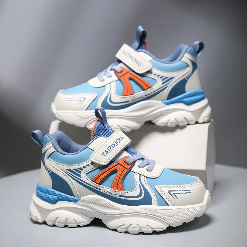 Kids Sneakers Casual Sports Shoes for Children 2025 New Design PU Leather Sneakers Boys Fashion Printed Running Shoes Trainers