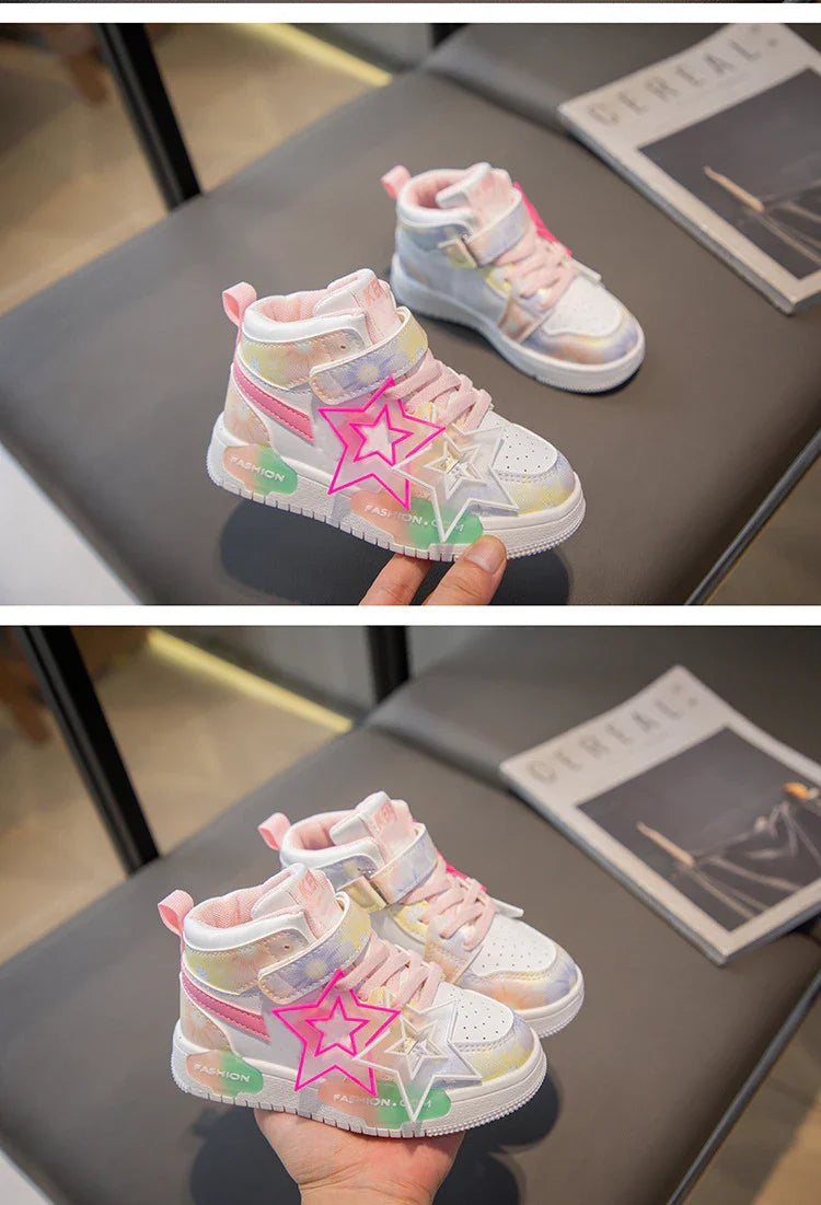 Spring Kids Shoes Fashion Classic Non-slip Children Sneakers 2024 Autumn New Walking Shoes for Girls Casual Outdoor