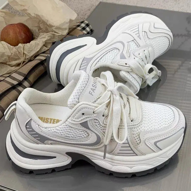 Women's Fashion Sneakers 2025 New Casual Running Sneakers Design Luxury Women's Shoes Breathable Tennis Shoes Platform Shoes