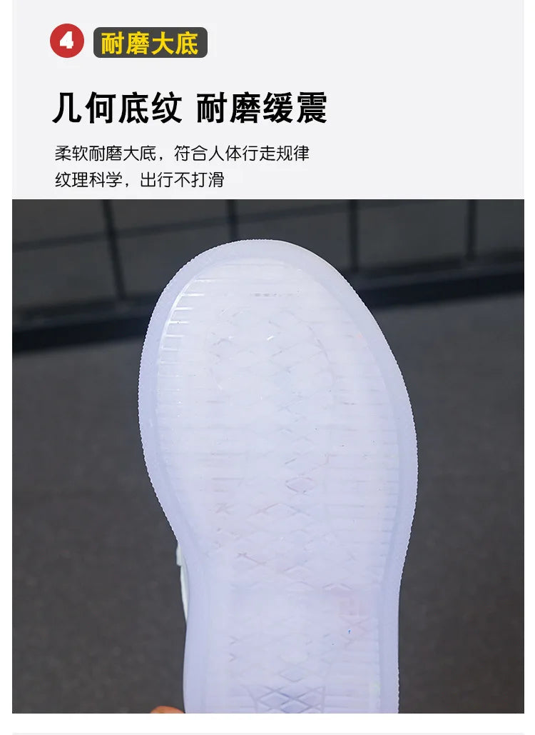 Zapatos Fashion Girls' Sneakers 2025 Spring New Kids Luminous Shoes Breath Boys Shoes Anti Slip Girls Casual Shoe Кроссовки