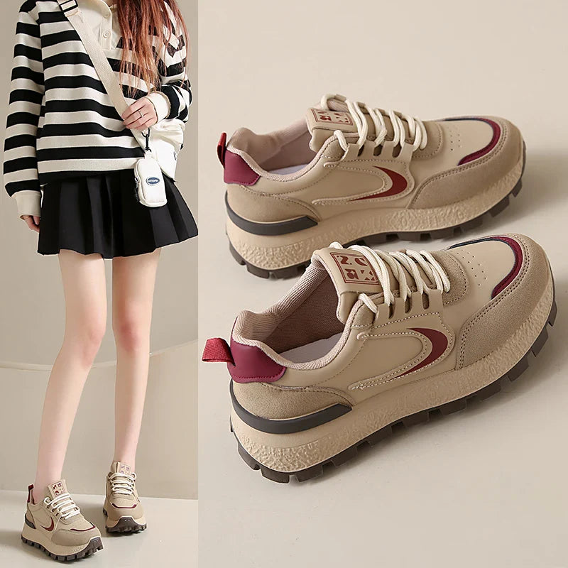 Women Sneakers  New Spring Autumn Brand Luxury Vulcanize Shoes Casual Footwear Zapatillas Mujer Light Flat Breathable Shoes