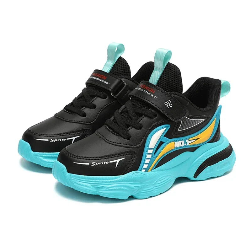 Boys' Kids Fashion Sneakers Lightweight Sports Running Shoes for Children Non-Slip Comfortable Outdoor Athletic Tennis Shoes