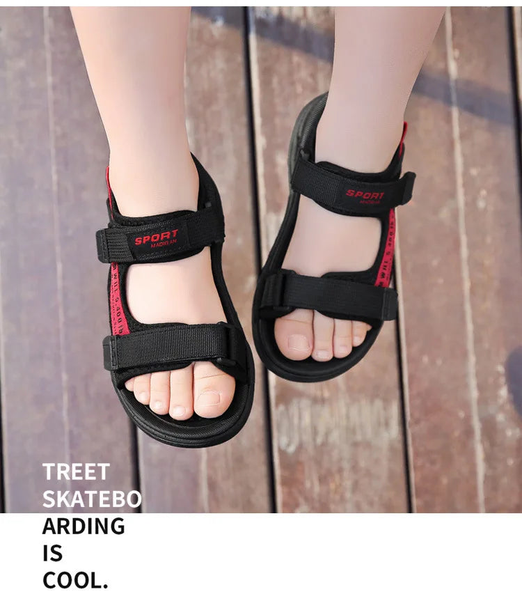 2024 Summer Kids Sandals Breathable Boys Sandals Soft Comfortable Children's Shoes Outdoor Beach Girls Lightweight Slippers