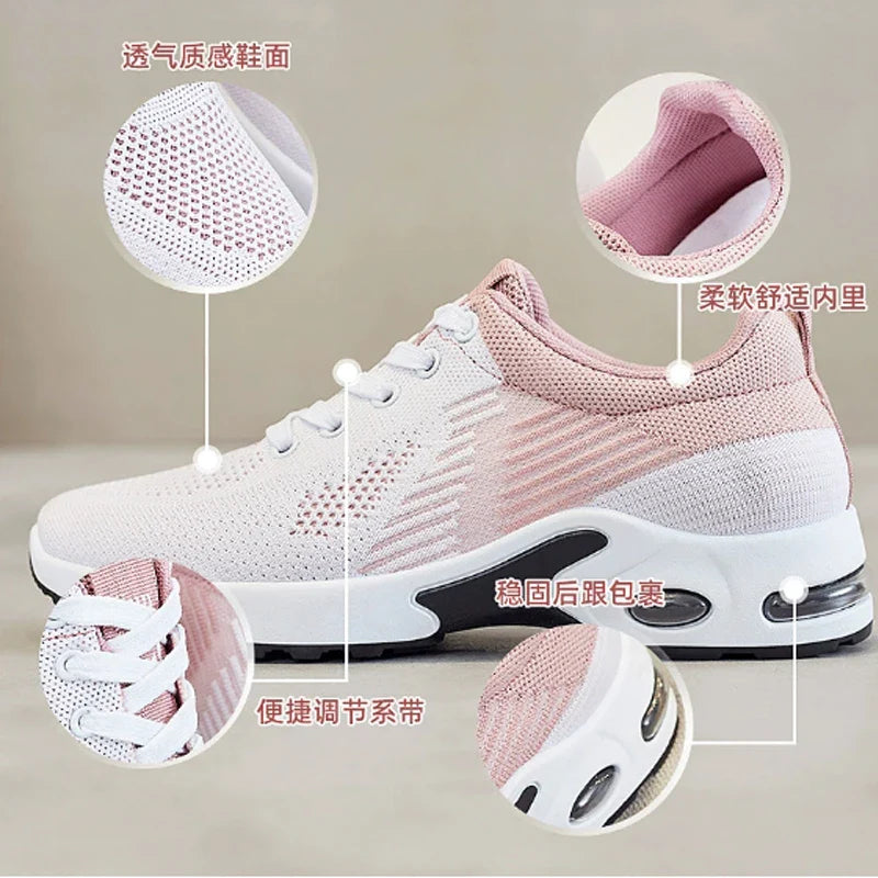 Women's Shoes 2025 Summer Casual Sneakers Breathable Mesh Affordable Free Shipping