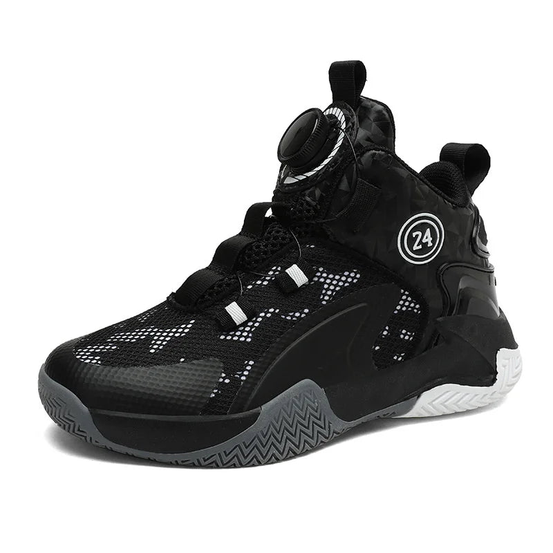 Kids Basketball Shoes Boys Sneakers Non-slip Child Trainer Basket Shoes Outdoor Children Sport Shoes