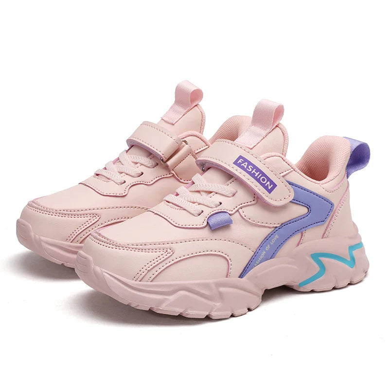 Fashion Children Sneakers Boys Shoes Leather Pu Kids Shoes School Casual 6 To 12 Years Sports Tennis Sneakers for Girls