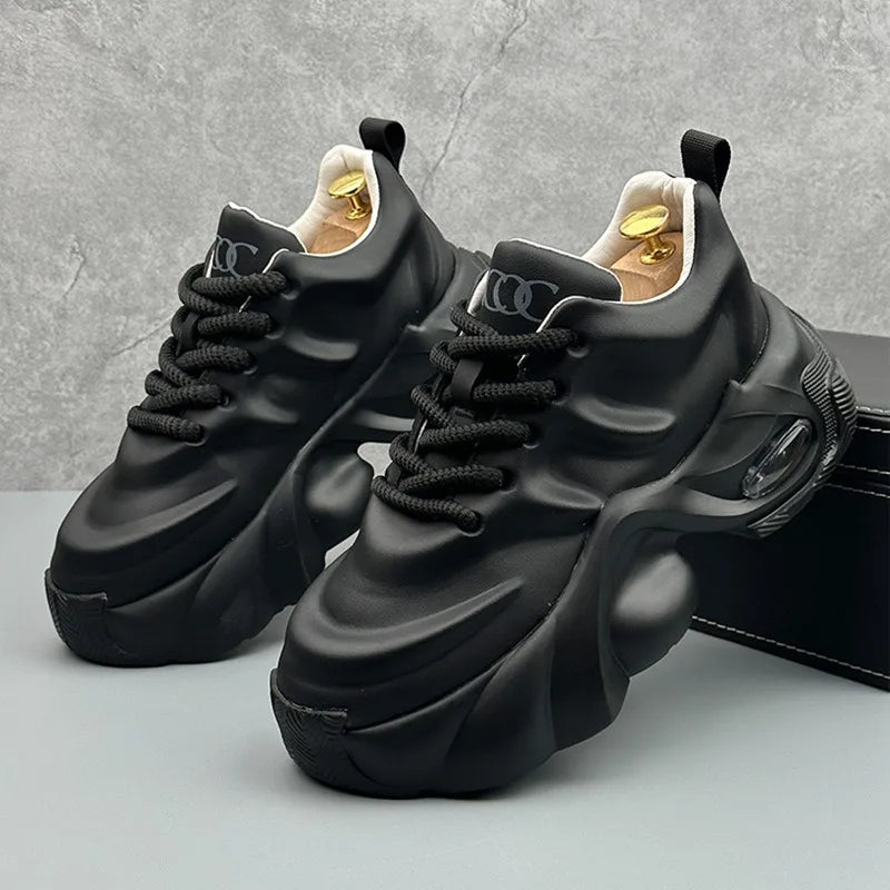 Men Shoes Designer Luxury Casual Sneakers Breathable Platform Shoes for Men Fashion Height Increasing Comfortable Non-slip Shoes
