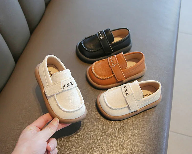Little Boys Casual Loafers for  Fashion 2025 Spring Autumn Toddlers Kids Leather Shoes Slip-on Shoes Soft Flats New boys shoes