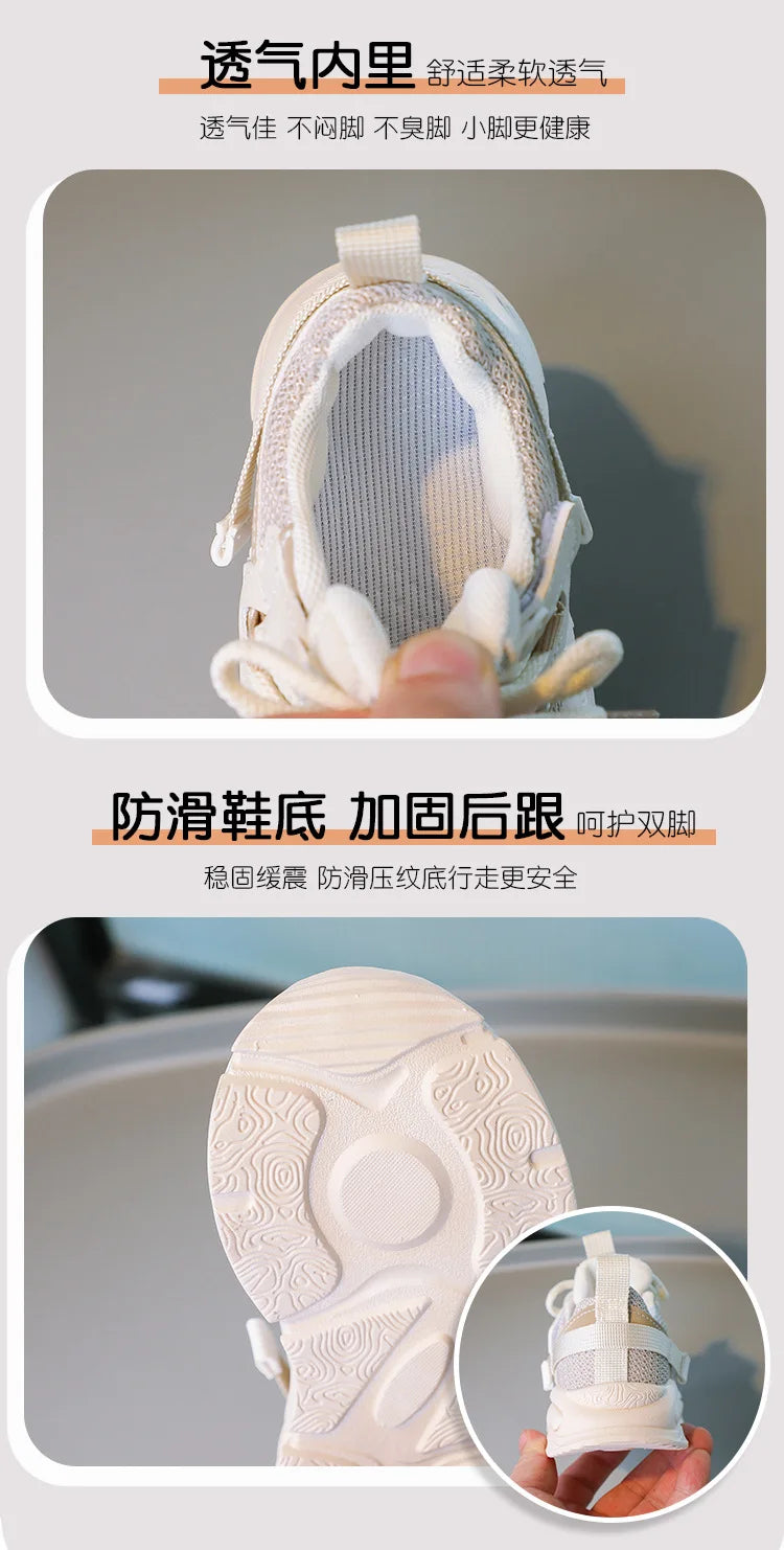 Child Sneaker Autumn New Girl's Sneakers Hollowed Out Single Mesh Boys' Casual Shoe Comfort Casual Shoes for Child Zapatos Niña