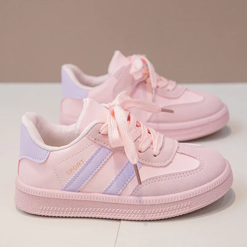 Kids Sneakers for Girls 2025 Spring Autumn New Boys Sneakers Fashion Patchwork Versatile Children Causal Tennis Shoes Hook Loop