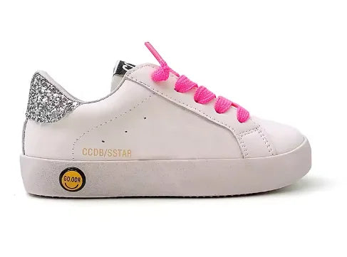 Girls Sneakers Spring Autumn Kids Fashion Brand Sport Running Chunky Trainers Baby Children Casual Glittler Star Shoes Soft Sole