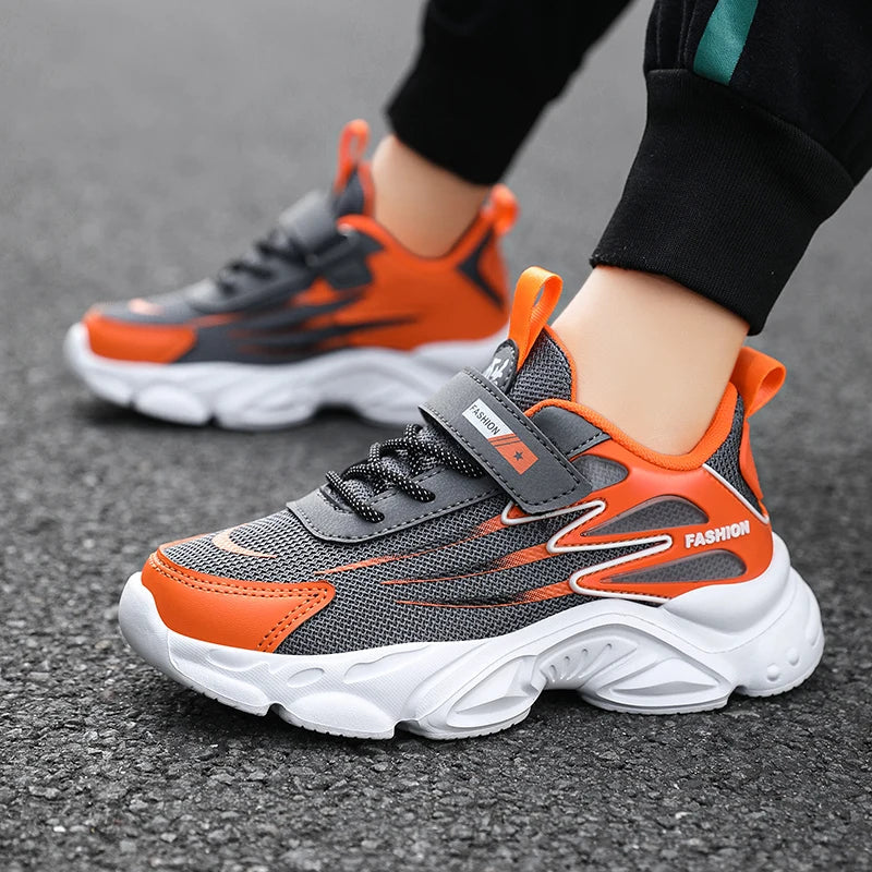 Children's Sports Shoes Summer Classic Outdoor Mesh Breathable Anti Slip Lightweight Running Shoes for Boys and Girls