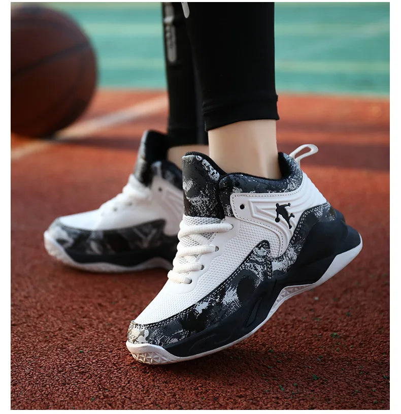 Children's Basketball Shoes for Boys Kids Sneakers Outdoor Non-slip Sports Running Child Girls Basket Trainer Shoes Walking Shoe