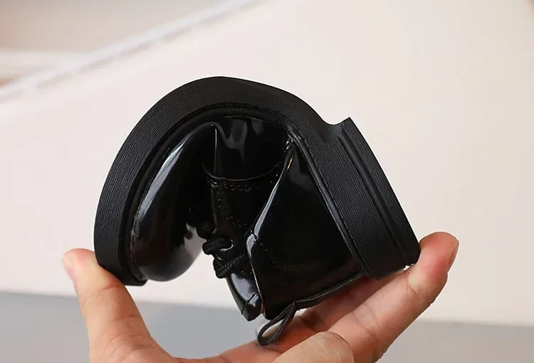 Children Shoes School Uniform Versatile Kids Leather Shoes Black Causal Boys Girls Fashion Performance Flat Shoes Simple Trend