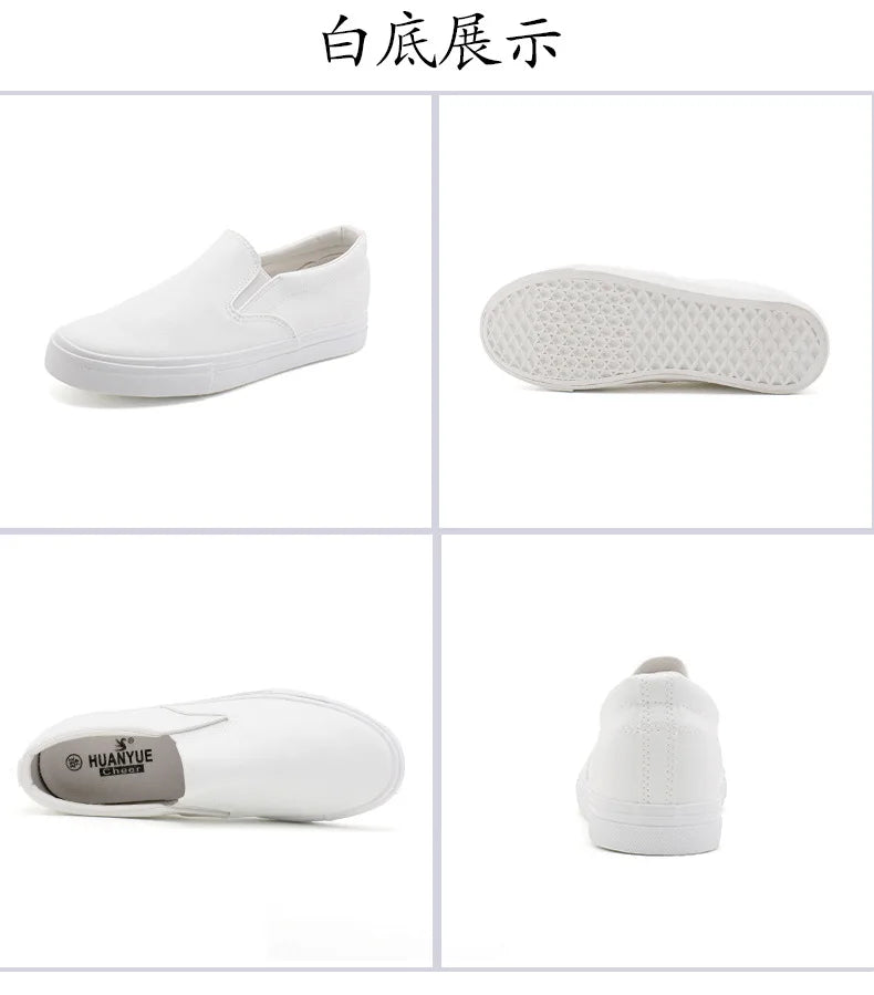 New Shoes for Men Leather Casual Shoes Spring Fashion Concise Flat Shoes 2 Colors Slip-on Loafers   (Available)