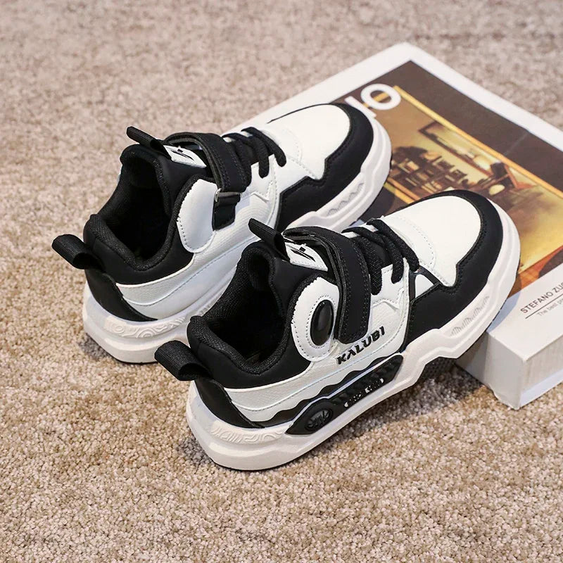 Fashion Children's Sneakers Kids Design White Non-slip Casual Shoes for Boys Girls Hook Breathable Trainers Toddler Outdoor Shoe