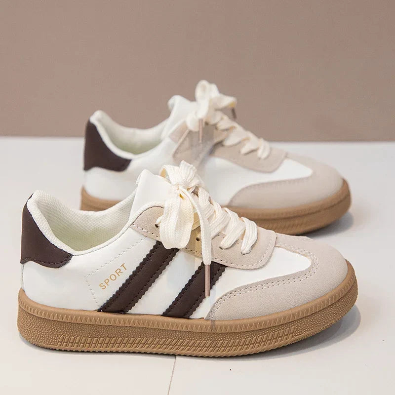 Kids Sneakers for Girls 2025 Spring Autumn New Boys Sneakers Fashion Patchwork Versatile Children Causal Tennis Shoes Hook Loop