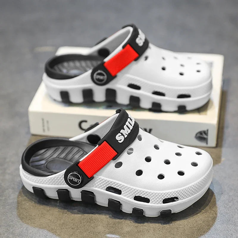 Children Slippers Boy Clogs Summer Beach  Shoes Sneaker Casual Comfortable Indoor Outdoor Sports Sandals for Boy 4 To 10 Years