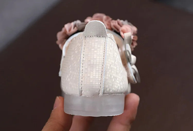 Kids Girls Party Shoes Students Non-slip Performance Leather Footwear Solid Color Children  Wedding Shoes Baby Princess Footwear