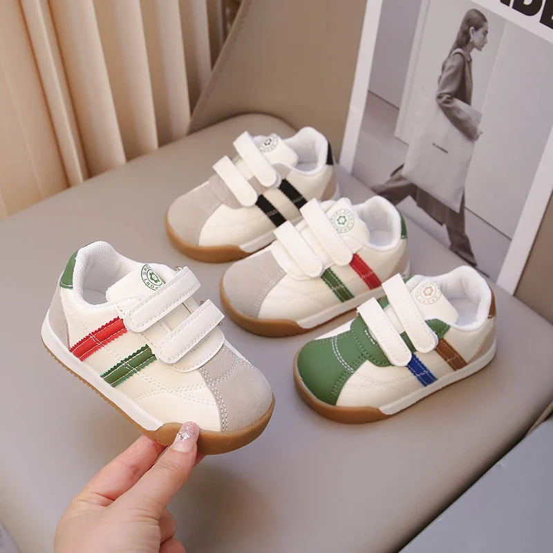 Boys Baby Shoes Four Seasons Models Soft Boys Girls Argyle Shoes 0-6 Years Old Green Children's Single Shoes Small Kids Sneakers