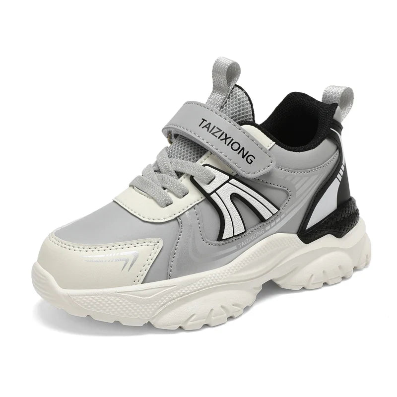 Kids Sneakers Casual Sports Shoes for Children 2025 New Design PU Leather Sneakers Boys Fashion Printed Running Shoes Trainers